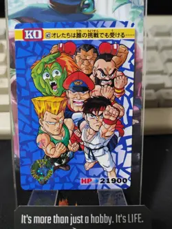 Street Fighter II Bandai Carddass Card #62 Japanese Retro Japan Rare - Image 1