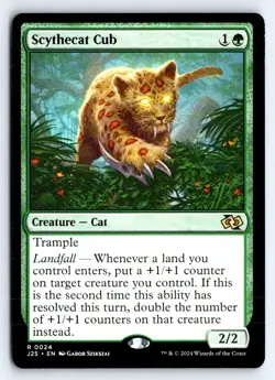 Scythecat Cub 24 Rare Foundations Jumpstart Magic: The Gathering NM - Image 1