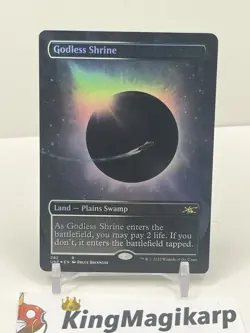 Godless Shrine (Borderless) Unfinity Foil Near Mint Magic The Gathering - Image 1