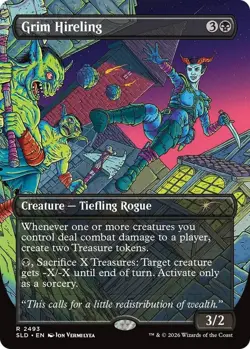NM MTG REGULAR GRIM HIRELING SECRET LAIR ROLL FOR INITIATIVE - Image 1