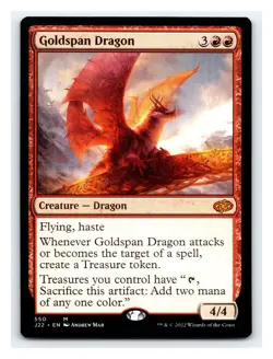 Goldspan Dragon, Jumpstart 2022, Magic MTG NM - Image 1