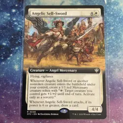 Angelic Sell-Sword (REGULAR) x1 - MTG Outlaws of Thunder Junction Commander OTC - Image 1