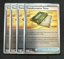 Pokemon TCG - Transformation Tome 083/086 Rev Holo Playset (x4) Chaos Rising - Image 1
