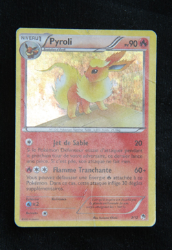 Pokemon "Pyroli / Flareon" 2/12 *Holo* McDonald's 2013 - French - Poor - Image 3