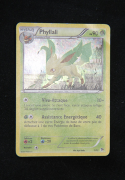 Pokemon "Phyllali / Leafeon" 1/12 *Holo* McDonald's 2013 - French - Played/Poor - Image 3