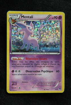 Pokemon "Mentali / Espeon" 7/12 *Holo* McDonald's 2013 - French - Light Played - Image 1