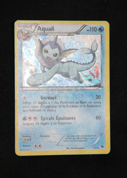 Pokemon "Aquali / Vaporeon" 3/12 *Holo* McDonald's 2013 - French - Good - Image 5