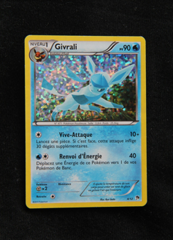 Pokemon "Givrali / Glaceon" 4/12 *Holo* McDonald's 2013 - French - Good - Image 1