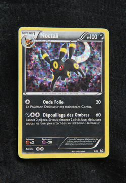 Pokemon "Noctali / Umbreon" 9/12 *Holo* McDonald's 2013 - French - LP/Played - Image 1