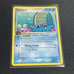 Pokemon TCG Omanyte Legend Maker 60/92 Non-Holo Regular NM/LP Common - Image 1