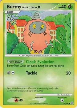 Burmy Trash Cloak 58/99 Arceus Common Normal Pokemon TCG - Image 1