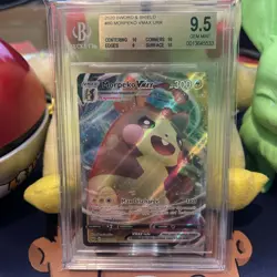💎 BGS 9.5 GEM MINT 2020 Pokemon Sword & Shield MORPEKO VMAX #80 FA PSA 10 Ready - Image 2