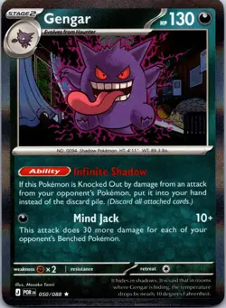 Gengar 050/088 Rare Perfect Order Pokemon Holo Near Mint - Image 1