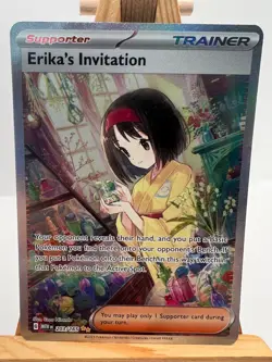 Pokemon TCG - S&V 151 - 203/165 Erika's Invitation - SIR - NM/M - Image 1