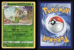 Breloom 004/172 Rare Brilliant Stars Pokemon Reverse Holo NM/M - Image 3