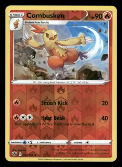 Combusken 023/189 Uncommon Darkness Ablaze Pokemon Reverse Holo NM/M - Image 1