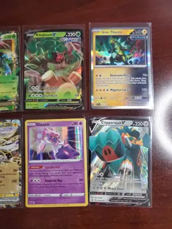 Pokemon 6 Card Lot Holos EX, V And Rare Cards , Great Value Set Building Lot12 - Image 3
