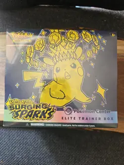 Surging Sparks Pokemon Center Elite Trainer Box Sealed - Image 1