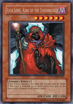 Yugioh! Lich Lord, King of the Underworld - FOTB-EN062 - Secret Rare - 1st Editi - Image 1