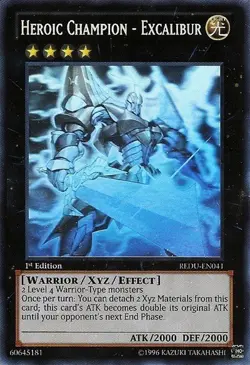 Yugioh! LP Heroic Champion - Excalibur - REDU-EN041 - Ghost Rare - Unlimited Edi - Image 1