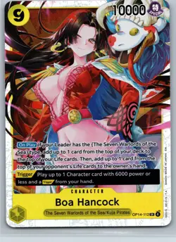 Boa Hancock OP14-112 Super Rare The Azure Sea's Seven One Piece Near Mint - Image 1