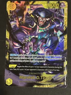 Marshall D. Teach OP16-119 SEC Secret Rare One Piece The Time of Battle English - Image 1