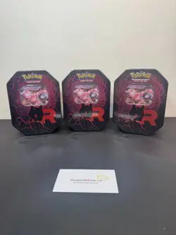 Pokemon TCG: Destined Rivals | Team Rocket Tin | Set of 3 | New & Sealed - Image 3