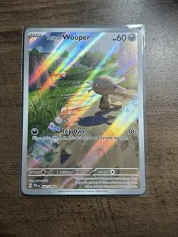 Pokemon Card TCG Paldean Wooper 102/094 Mega Evolution Phantasmal Flames NM - Image 1