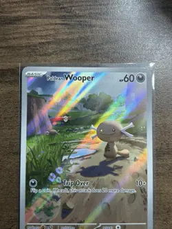 Pokemon Card TCG Paldean Wooper 102/094 Mega Evolution Phantasmal Flames NM - Image 3