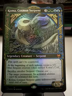 MTG - Koma, Cosmos Serpent (Showcase) (FOIL) #326 - Kaldheim (KHM) - (NM) - Image 1