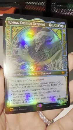 MTG - Koma, Cosmos Serpent (Showcase) (FOIL) #326 - Kaldheim (KHM) - (NM) - Image 2