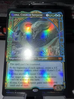 MTG - Koma, Cosmos Serpent (Showcase) (FOIL) #326 - Kaldheim (KHM) - (NM) - Image 3