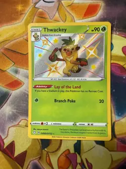Thwackey SV005/SV122 Shiny Vault Holo Pokemon 2021 Shining Fates - NM - Image 1