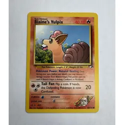 Wizards of the Coast Blaine's Vulpix 65/132 Gym Challenge Unlimited Common 40 HP - Image 1
