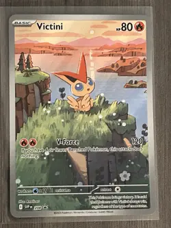 Pokemon TCG Victini Holo Promo SV Scarlet & Violet 208 80 HP Basic English 120 - Image 1