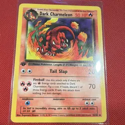 WotC Dark Charmeleon 32/82 Team Rocket 1st edition Uncommon 50 HP English 1999 - Image 1