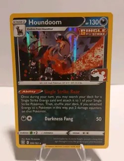 Houndoom 096/163 Pokemon Prize Pack Series 1 Pokemon Play! Stamp Mint Condition - Image 1