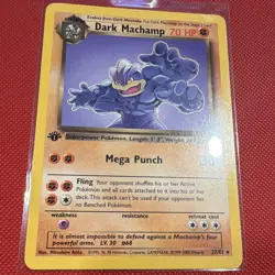 WotC Dark Machamp 27/82 Team Rocket 1st Edition Regular Rare 70 HP English - Image 1