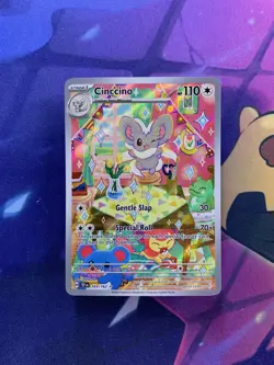 Cinccino 183/162 TEF Temporal Forces Illustration Rare Holo NM Pokemon - Image 3