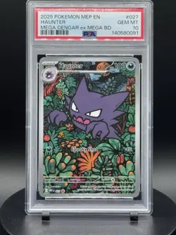 Pokemon PSA 10 Haunter 027 Me Mega Evolution Promo English Holo - Image 1