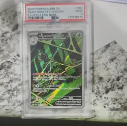 The Pokemon Company Team Rocket's Spidops 187/182 PSA 9 Sv10 - Image 1