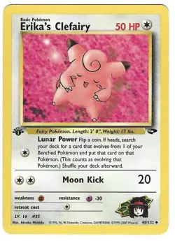 Pokemon Erika's Clefairy 40/132 Gym Challenge - Image 1