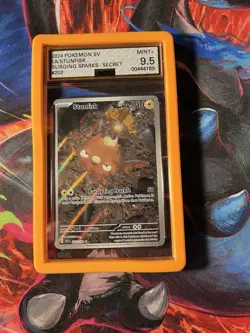 Pokemon TCG Stunfisk Illustration Surging Sparks 202/191 Grade 9.5 AGS - Image 1