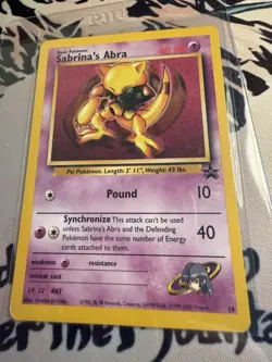Pokemon Sabrina's Abra 19/53 Wotc Black Star Promo Regular English - Image 1