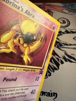 Pokemon Sabrina's Abra 19/53 Wotc Black Star Promo Regular English - Image 3