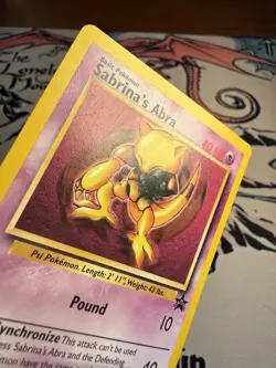 Pokemon Sabrina's Abra 19/53 Wotc Black Star Promo Regular English - Image 4