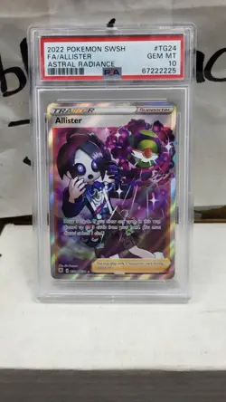 2022 ALLISTER TRAINER FULL ART ASTRAL RADIANCE POKEMON TCG PSA 10 GEM MINT #TG24 - Image 2