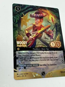 Disney Lorcana Woody Jungle Guide Set Championship FOIL Promo Champs 54/P3 EN - Image 3