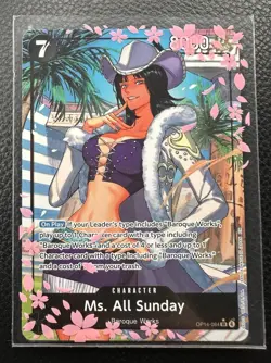OP14-084 Ms. All Sunday Alt Art SR One Piece Card TCG English NM - Image 1