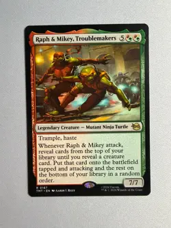 Raph & Mikey, Troublemakers R TMNT 167 Magic: The Gathering NM - Image 1